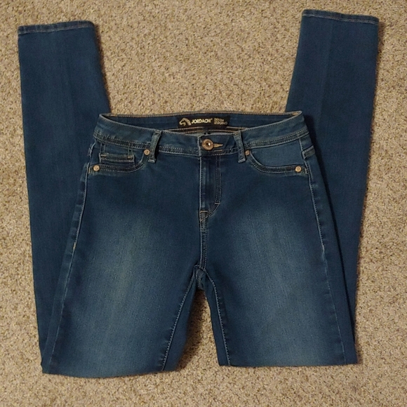 Jordache Dark Wash Skinny Jean Denim Legging. Size 4 - Picture 1 of 9